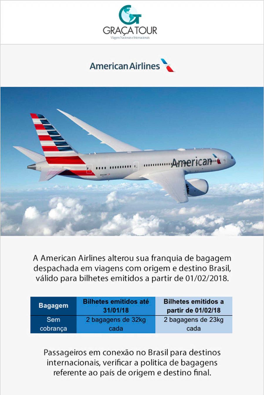 American Airlines – Bagagem Despachada